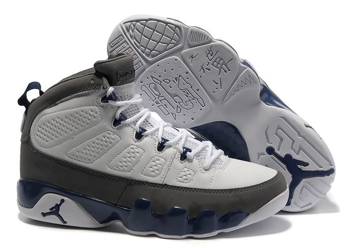 Top Quality Air Jordan 9 (IX) Medium Grey White French Blue Cool Grey